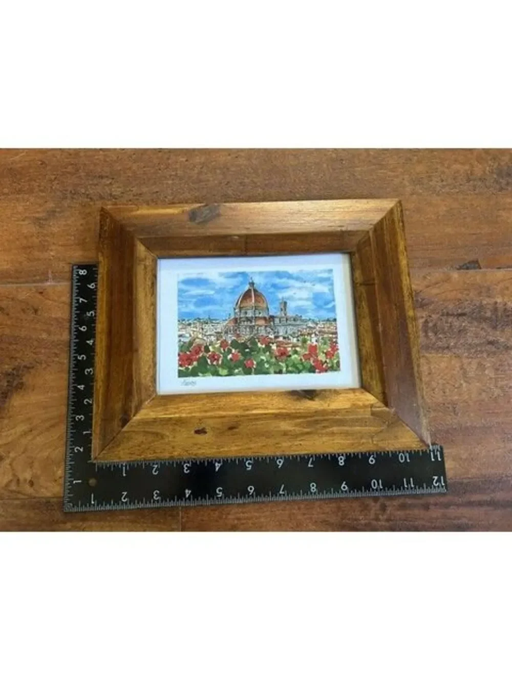 Wooden Frame with Italy, Florence Cathedral (Duomo di Firenze) Artwork